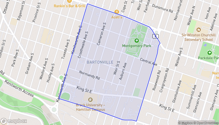 Map of Bartonville
