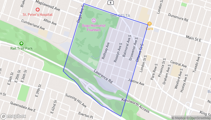 Map of Delta West
