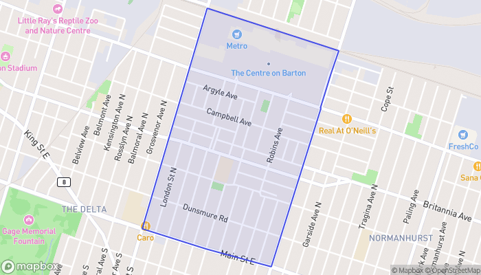 Map of Crown Point East