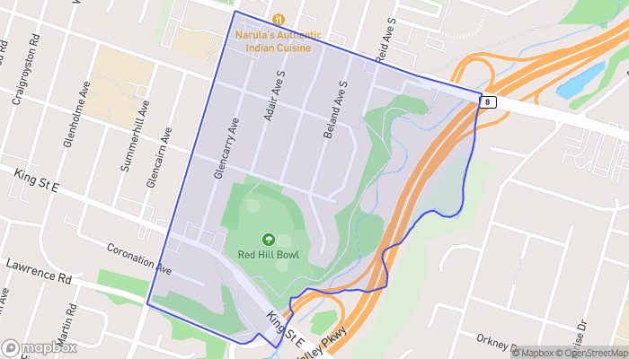 Map of Glenview East