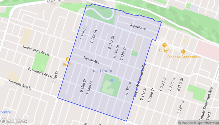 Map of Inch Park