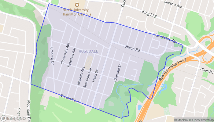 Map of Rosedale