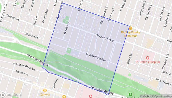 Map of St. Clair