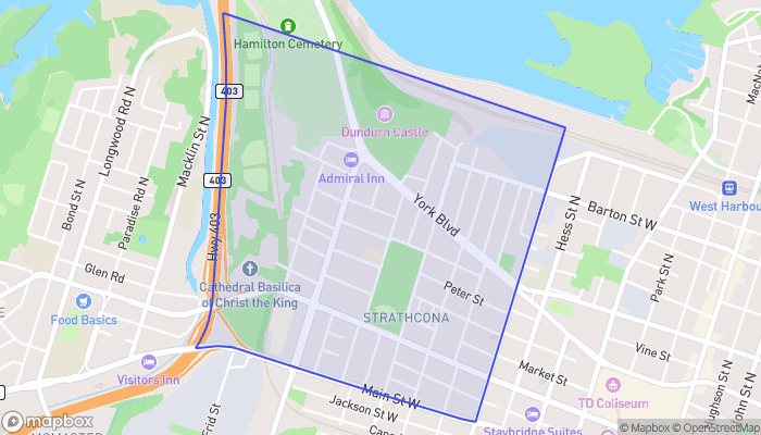Map of Strathcona