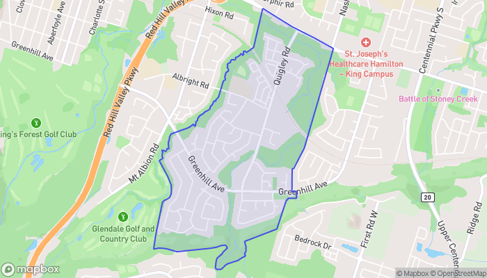 Map of Vincent