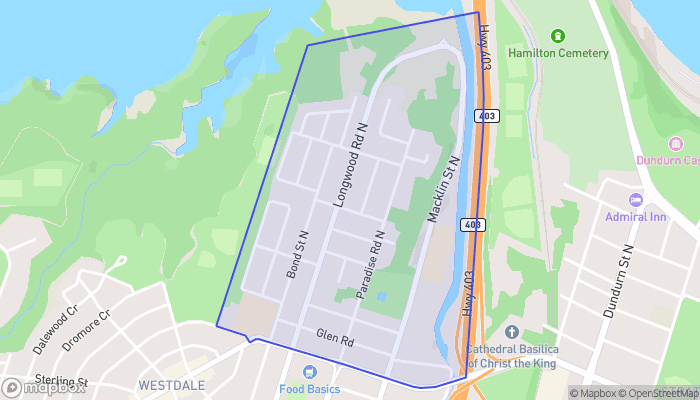 Map of Westdale North
