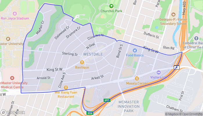 Map of Westdale South
