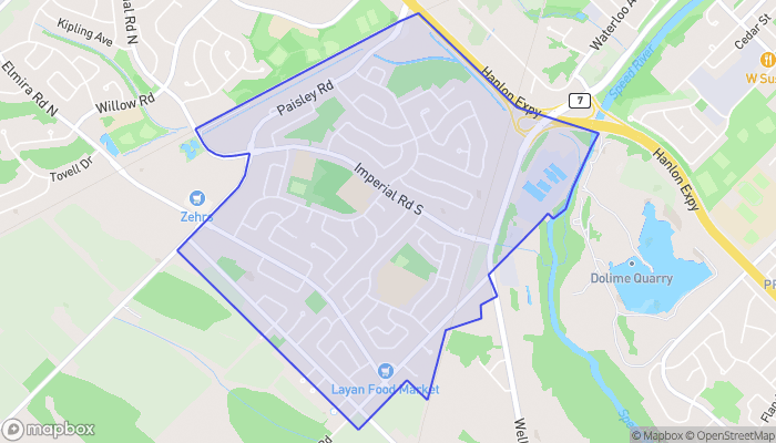 Map of Parkwood Gardens