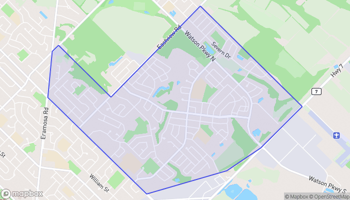 Map of Grange Hill East