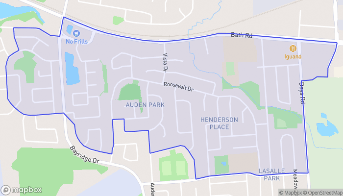 Map of Auden Park