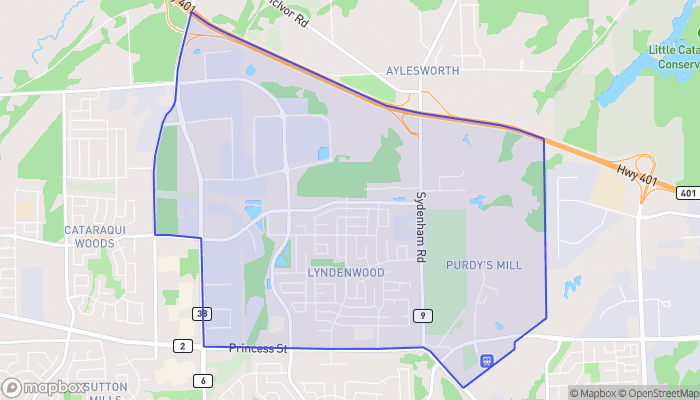 Map of Cataraqui North