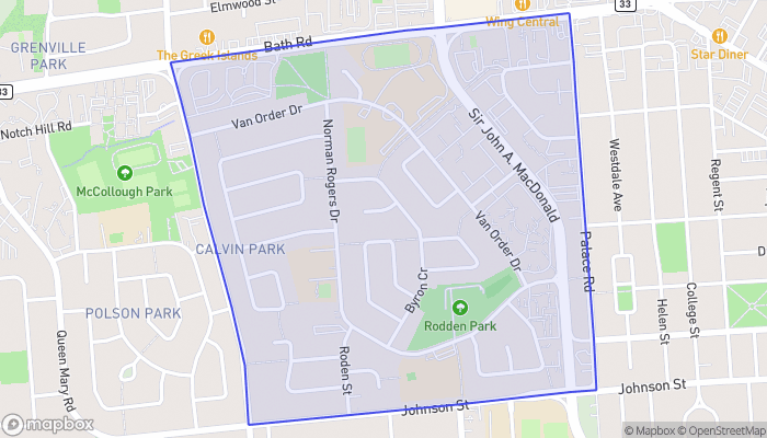 Map of Calvin Park