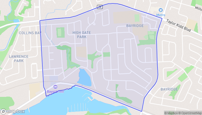 Map of Bayridge West
