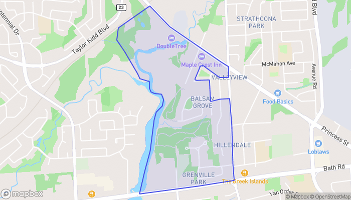 Map of Grenville Park