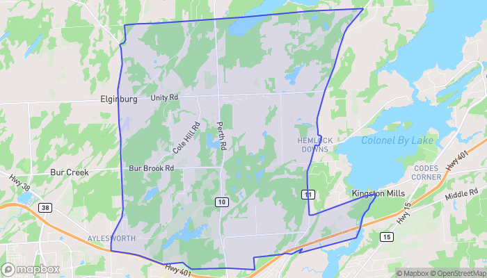 Map of Elginburg / Silvers Corners / Shannons Corners