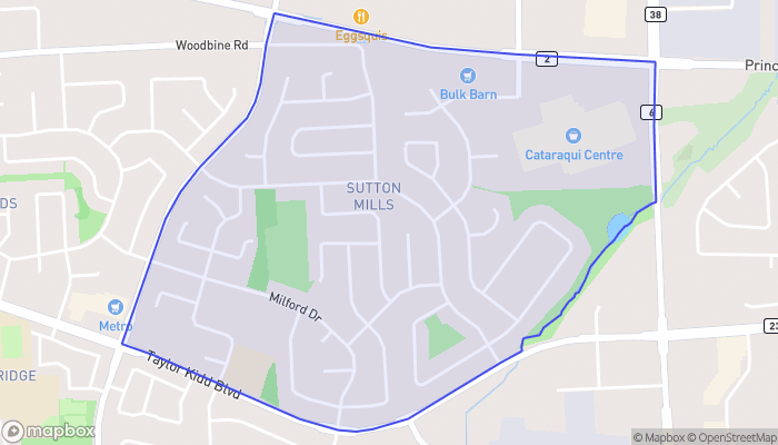 Map of Sutton Mills