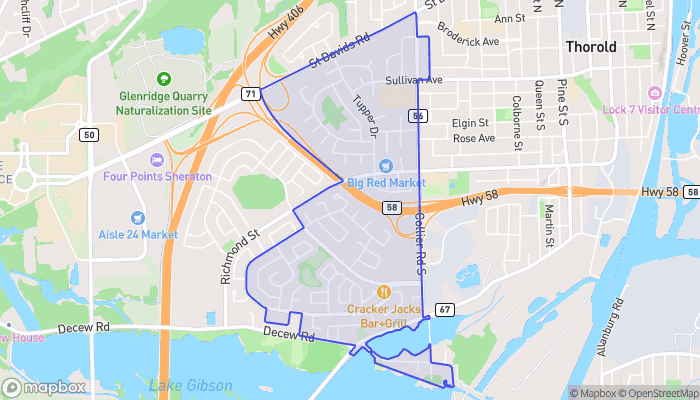 Map of Confederation Heights / Beaverdams