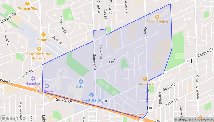 Map of Fairview