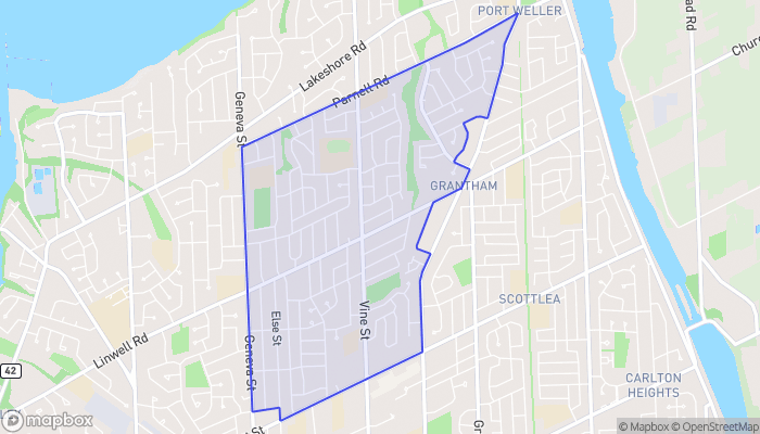 Map of Grantham West