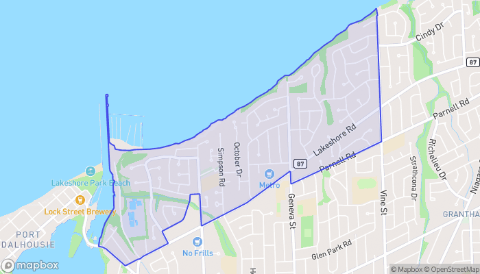 Map of Lakeshore