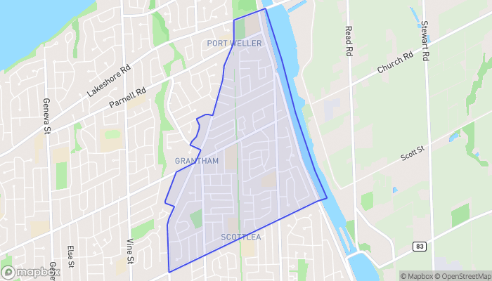 Map of Grantham East