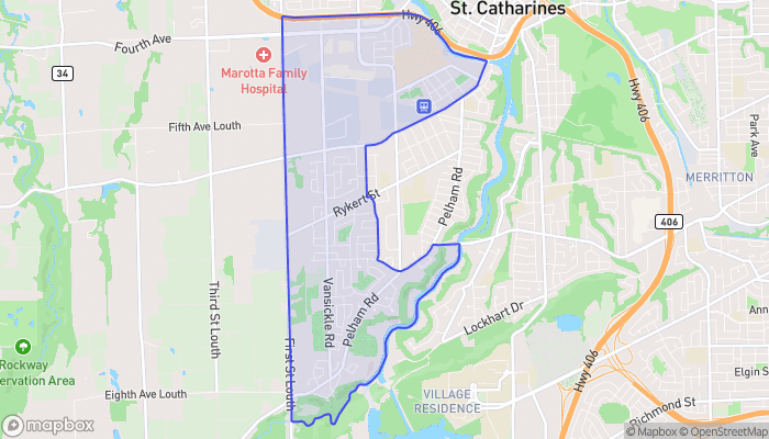Map of New Western Hill