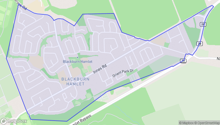 Map of Blackburn Hamlet