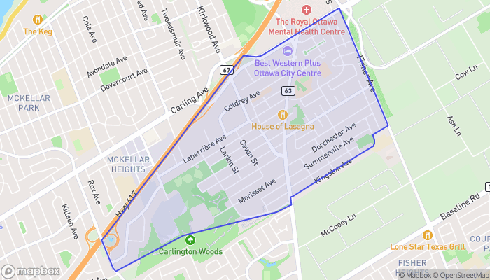 Map of Carlington