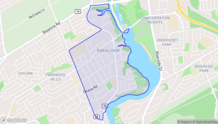 Map of Carleton Heights - Rideauview