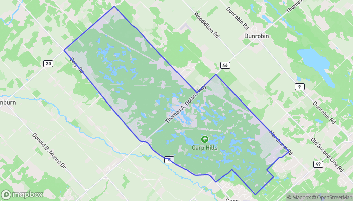 Map of Carp Ridge