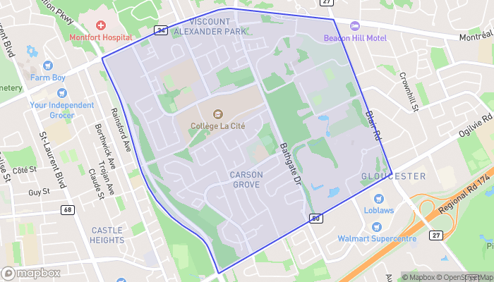 Map of Carson Grove - Carson Meadows