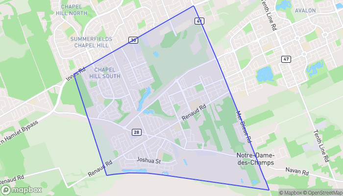 Map of Chapel Hill South