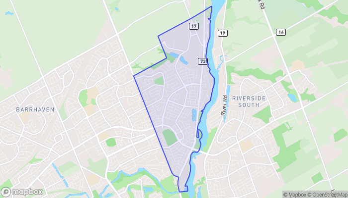Map of Chapman Mills - Rideau Crest - Davidson Heights