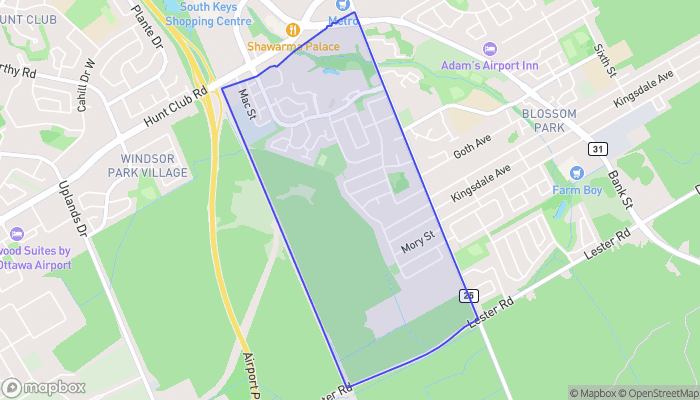 Map of Emerald Woods - Sawmill Creek
