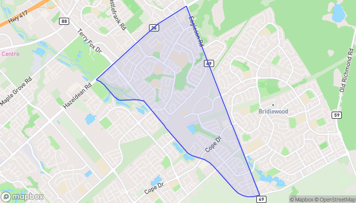 Map of Glen Cairn - Kanata South Business Park