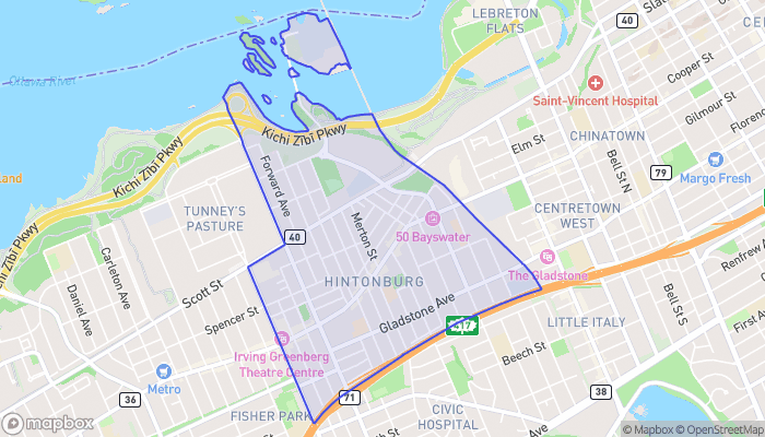 Map of Hintonburg - Mechanicsville