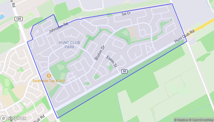 Map of Hunt Club Park