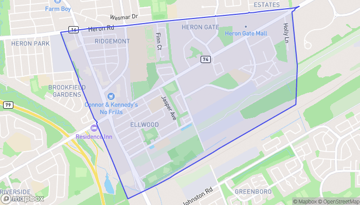 Map of Ledbury - Heron Gate - Ridgemont