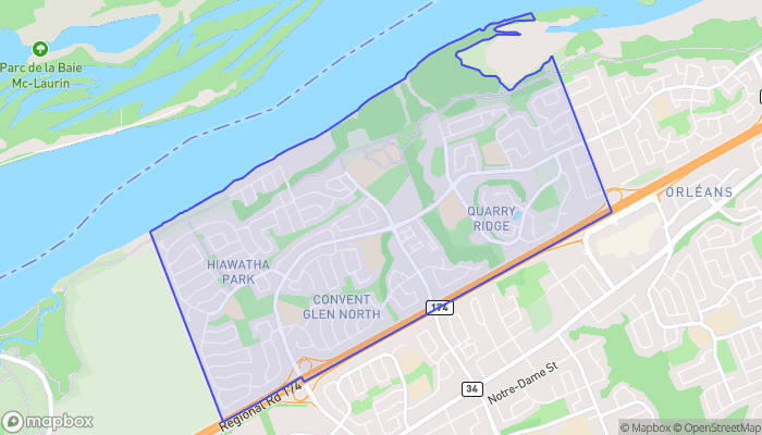 Map of OrléAns North West