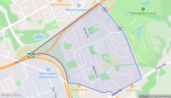 Map of Pineview