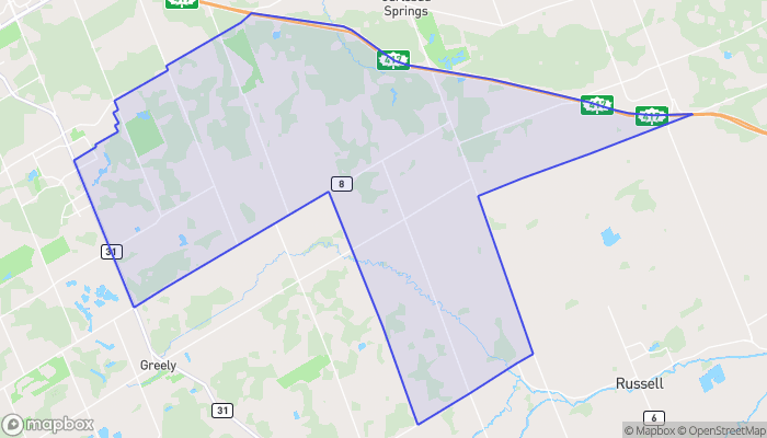 Map of Russell - Edwards
