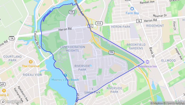 Map of Riverside Park