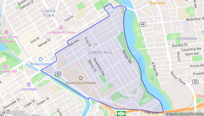 Map of Sandy Hill