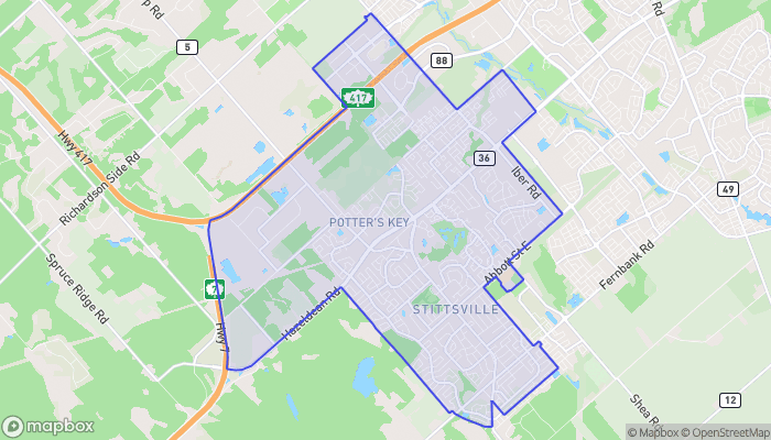 Map of Stittsville