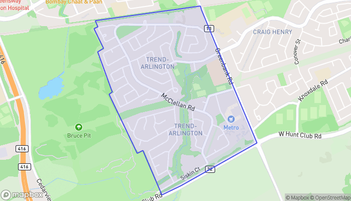 Map of Sheahan Estates - Trend Village - Arlington Woods