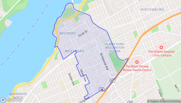 Map of Westboro