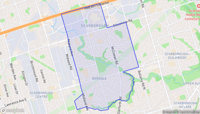 Map of Bendale