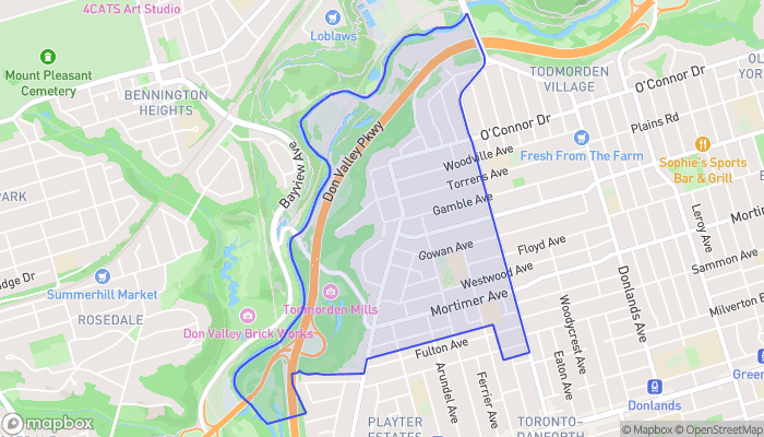 Map of Broadview North