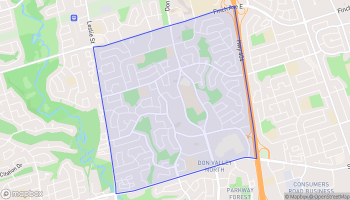 Map of Don Valley Village