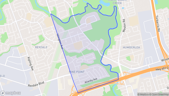 Map of Elms-Old Rexdale